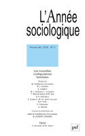 année sociologique 2018, vol. 68 (2), Les nouvelles configurations familiales