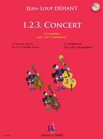 1.2.3. concert, 11 comptines pour 2 ou 3 contrebasses