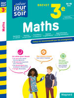 Maths 3e Brevet - Cahier Jour Soir, Conçu et recommandé par les enseignants