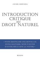 Introduction critique au droit naturel