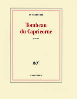 Tombeau du Capricorne, poème