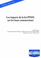 Les impacts de la loi PINEL sur les baux commerciaux, Agathe Graslin Mastère Professionnel Manager en Administration et Gestion Immobilière Professeur-correcteur : Monsieur Sanz