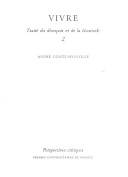 Traité du désespoir et de la béatitude ., 2, Vivre traite du desespoir t.2