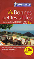 55001, Bonnes petites tables du guide Michelin 2013, 632 restaurants 