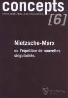 CONCEPTS N 8 / NIETZSCHE-MARX OU L'EQUILIBRE DE NOUVELLES SINGULARITES, Nietzsche-Marx ou L'équilibre de nouvelles singularités, Nietzsche-Marx ou L'équilibre de nouvelles singularités