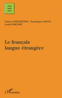 Le français langue étangère, Livre