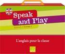 SPEAK AND PLAY NIVEAU 1-CYCLE 3(fichier+96 flashcards+12posters+33wordcards+1CD+j.cartes, Mallette