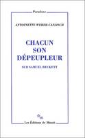 Chacun son dépeupleur, sur Samuel Beckett, sur Samuel Beckett