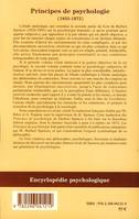 Principes de psychologie (volume 2)