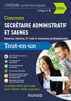 Concours Secrétaire administratif et SAENES - 2024, Tout-en-un - Externe, interne, 3e voie et examens professionnels