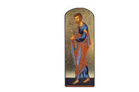 Saint Joseph aux lys - Icône dorée à la feuille 24x9,6 cm -  874.67