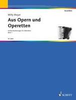 Aus Opern und Operetten, leichte Bearbeitungen für chromatisches Akkordeon ab 8, 12 und 24 Bässe. accordion.