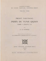 Index du Yunji Qiqian (2 tomes). (Projet Tao-Tsang), projet Tao-Tsang