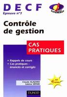 DECF, cas pratiques., 7, Contrôle de gestion, DECF, épreuve n ° 7