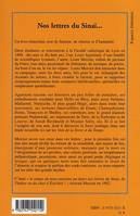 Nos lettres du Sinaï, Correspondance de deux jeunes écrivains à la fin du XIXème siècle