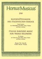 Blockflötensonaten des italienischen Barock, Sechs Sonaten für Altblockflöte (Querflöte, Oboe, Violine) und Basso Continuo