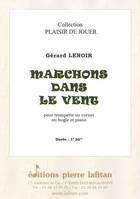 Marchons dans le vent, Pour trompette ou cornet ou bugle et piano