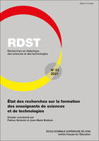 RDST, n°23/2021, État des recherches sur la formation des enseignants de sciences et de
technologies
