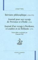 Bréviaire philosophique, 1760-1770