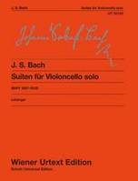 Suites for Violoncello solo, Edited from the sources. BWV 1007-1012. cello.