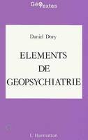 Eléments de géopsychiatrie