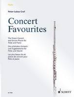 Concert Favourites, Les plus beaux bis et pièces de concert. flute and piano.