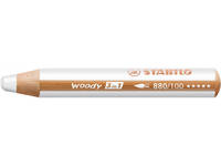 Stabilo Woody 880/100 Crayons géants 3 en 1 Blanc