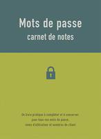 Mots de passe carnet de notes