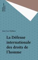 La défense internationale des droits de l'homme