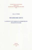 GRAMMAIRE KRYZ