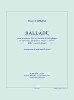 Ballade, [pour saxophone et orchestre]