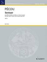 Sextuor, for Flute, Oboe, Clarinet, Horn, Bassoon and Piano. flute, oboe, clarinet, horn, bassoon and piano. Partition et parties.