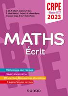 0, Concours Professeur des écoles - Mathématiques - Ecrit - CRPE 2023  - Master MEEF, Ecrit / admissibilité