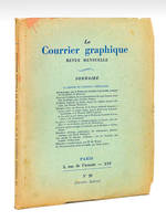 Le Courrier Graphique. Revue Mensuelle. N° 20 (3e année - Décembre 1938 - N°20) Numéro spécial) : La Presse et l'Edition médicale.