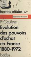 Évolution des pouvoirs d'achat en France, 1830-1972