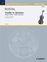 Studie in Quinten, violin and piano.