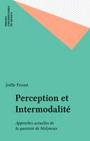 Perception et intermodalité, approches actuelles de la question de Molyneux