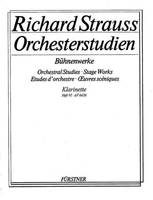 Orchestral Studies Stage Works: Clarinet, Guntram - Feuersnot - Salome - Der Rosenkavalier. bass clarinet, clarinet II, bassethorn.