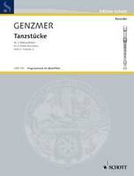 Dance piece, GeWV 267. 2 treble recorders. Partition d'exécution.