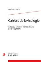 Cahiers de lexicologie