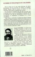 Guerre et politique en Colombie