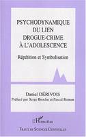 Psychodynamique du lien drogue-crime à l'adolescence, Répétition et Symbolisation