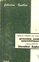 1978-1979, L'épreuve littéraire aux concours des grandes écoles scientifiques programme 1978-1979 stendhal- sophocle