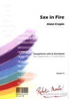 Sax in fire, For saxophone & piano [or] band