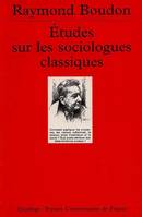 Études sur les sociologues classiques., [1], Études sur les sociologues classiques, I