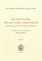 Dictionnaire des racines sémitiques, 9, DICTIONNAIRE DES RACINES SEMITIQUES, FASCICULE 9, Volume 9, H