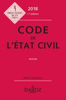 Code de l'état civil 2018, annoté - Nouveauté