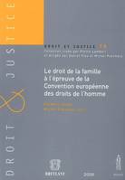 LE DROIT DE LA FAMILLE À L'ÉPREUVE DE LA CONVENTION EUROPÉENNE DES DROITS DE L'H