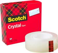 SCOTCH Ruban adhésif Crystal Clear 600, 19 mm x 33 m