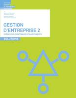 Gestion d'entreprise 2, Opérations comptables et ajustements - solutions